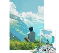 Jigsaw 1000 Pieces Looking Into The Distance Brain Teaser Game Brain Intelligence Challenge Addictive Toys Gifts For Birthdays Difficult Challenge (Size 75x50cm)