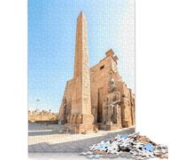 Jigsaw 1000 Pieces Luxor Temple Poster Puzzle Jigsaw Adults Puzzles Jigsaw Education Game Educational Toys Gifts Jigsaw Puzzles (38x26cm)