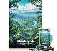 Jigsaw 1000 Pieces Monteverde Cloud Forest Reserve, Costa Rica Precise Cut Art Cognitive Skill Toy Leisure Time Fun Christmas Calm Gift (38x52cm)