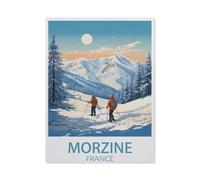 jigsaw 1000 pieces，Morzine France，DIY Art for Grown Ups Adults（38x26cm）-AT92