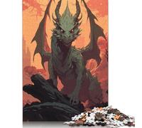 Jigsaw 1000 Pieces Mysterious Dragon Jigsaw Puzzles Adults Difficulty Jigsaw Puzzles Education Toys Games Family Decoration 1000pcs (75x50cm)