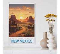 jigsaw 1000 pieces，New Mexico Vintage Travel Poster，DIY Art for Grown Ups Adults（75x50cm）-G17