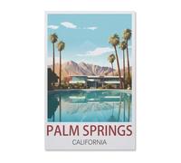 jigsaw 1000 pieces,Palm Springs California,DIY Art for Grown Ups Adults(38x26cm)-AA68
