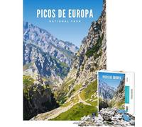 Jigsaw 1000 Pieces Picos De Europa Ntl Park Brain Intelligence Challenge Addictive Toys Family Games Suitable for Couples Art Work Gifts (size 38x52cm)