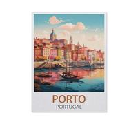 jigsaw 1000 pieces，Porto Portugal，DIY Art for Grown Ups Adults（38x26cm）-EX73