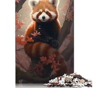 Jigsaw 1000 Pieces Red Panda In Forest Nature Puzzle Jigsaw Adults Puzzles Jigsaw Education Game Educational Toys Gifts Jigsaw Puzzles 1000pcs (75x50cm)