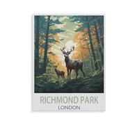 jigsaw 1000 pieces，Richmond Park London，DIY Art for Grown Ups Adults（38x26cm）-HG54