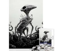 Jigsaw 1000 Pieces Scavenger Alien Puzzles for Teenagers Pattern Assembly Parent-child Interaction Birthday Present, Gifts, (50x75cm)