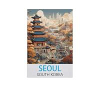jigsaw 1000 pieces，Seoul South Korea，DIY Art for Grown Ups Adults（50x70cm）-FW33