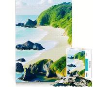 Jigsaw 1000 Pieces Serenity by The Sea Perfect Edge Play Cognitive Fun Play Slow Play Fun Xmas Art Display (50x75cm)