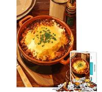 Jigsaw 1000 Pieces Shepherd's Pie Illustration Brain Intelligence Challenge Addictive Toys Family Games Suitable for Couples Art Work Gifts (size 50x75cm)