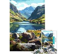 Jigsaw 1000 Pieces Snowdonia National Park Wales Landscape Brain Intelligence Challenge Addictive Toys Family Games Suitable for Couples Art Work Gifts (size 38x52cm)