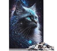 Jigsaw 1000 Pieces Space Cosmic Cat Puzzle Jigsaw Adults Puzzles Jigsaw Education Game Educational Toys Gifts Jigsaw Puzzles 1000pcs (75x50cm)