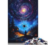 Jigsaw 1000 Pieces Spider And The Galaxy Puzzles Adults Difficulty Jigsaw Puzzles Education Toys Games Family Decoration 1000pcs (75x50cm)