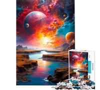 Jigsaw 1000 Pieces Strange Clouds Brain Teaser Game Brain Intelligence Challenge Addictive Toys Gifts For Birthdays Difficult Challenge (Size 38x52cm)