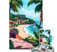 Jigsaw 1000 Pieces Thailand Beach Coast Challenging To Complete Learning Educational Impossible Game for 14+ Puzzle Game Offered (38x26cm)