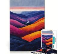 Jigsaw 1000 Pieces Twilight Ripples Perfect Edge Play Cognitive Fun Play Slow Play Fun Xmas Art Display (38x52cm)