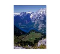 jigsaw 1000 pieces,View from the Jenner to the Königssee with Watzmann,DIY Art for Grown Ups Adults(50x70cm)-AB77