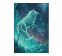 Jigsaw 1000pcs(38x26cm) S for Adults Galactic Wolf Majesty Jigsaws for Adults Relaxing Games Birthday Present Help The Brain Exercise 1000pcs(38x26cm) S