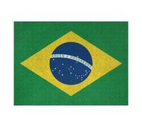 Jigsaw 1000pcs(52x38cm) for Teenagerss Flag of Brazil on Wall Jigsaw for Adults Hands-on Game Difficult Challenge Parent-child Interaction 1000pcs(52x38cm)
