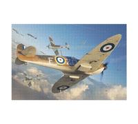 Jigsaw 1000pcs(75x50cm) for Teenagerss Supermarine Spitfire Jet Jigsaw for Adults Hands-on Game Difficult Challenge Parent-child Interaction 1000pcs(75x50cm)