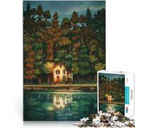 jigsaw 2000 pieces for adults cabin in the woods Family Entertainment Toys 70x100cm Enhance love between couples for and Age 14