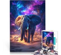 jigsaw 2000 pieces for adults Cosmic Elephant in a space landscape Denkspiel Die Liebe zwischen Paaren stärken70x100cm