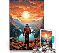 jigsaw 2000 pieces for adults Hiking to the top of the mountains Made of cardboard for age 14+ Staycation Kill time Gift ideas。size:70x100cm/27.5x39.3inch