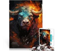 jigsaw 2000 pieces for adults Tough Minotaur Watercolor Stressabbau-Spielzeug Tolle Geschenke und Spielzeuge70x100cm