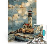 jigsaw 2000 pieces for teenagers A weathered lighthouse Intellektuelles Spiel Wunschliste mit dem Weihnachtsmann70x100cm