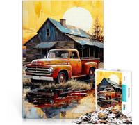 jigsaw 2000 pieces for teenagers farm truck Hands-on Game 70x100cm for is ideal as a gift for the whole family for and Age 14 Years Up