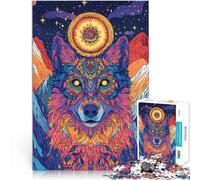 jigsaw 2000 pieces for teenagers Psychedelic Color Wolf Challenging To Complete But Fun And Humorous 70x100cm Birthday Gifts for Age 14+