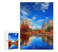 Jigsaw 300 PCS Autumn Valley Reflections Puzzle For Teenagers Enhance Memory Train Your Brain And Hands Addictive Toys to Cultivate Patience 300 PCS