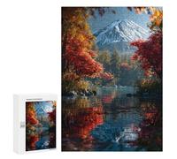 Jigsaw 300 PCS Autumnal Serenity with Snow-Capped Mountain Puzzle For Teenagers Enhance Memory Train Your Brain And Hands Addictive Toys to Cultivate Patience 300 PCS
