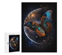 Jigsaw 300 PCS Butterfly Planet Fantasy Artwork Puzzle For Teenagers Enhance Memory Train Your Brain And Hands Addictive Toys to Cultivate Patience 300 PCS