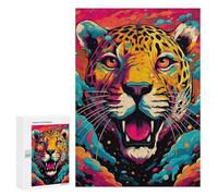 Jigsaw 300 PCS Colorful Jaguar Art Print Puzzle For Teenagers Enhance Memory Train Your Brain And Hands Addictive Toys to Cultivate Patience 300 PCS