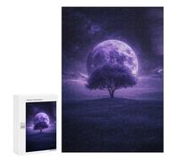 Jigsaw 300 PCS Enchanted Night Sky with Giant Moon Puzzle For Teenagers Enhance Memory Train Your Brain And Hands Addictive Toys to Cultivate Patience 300 PCS