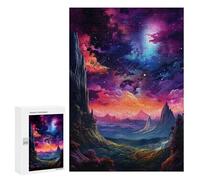 Jigsaw 300 PCS Fantasy Mountain Landscape -4 Puzzle For Teenagers Enhance Memory Train Your Brain And Hands Addictive Toys to Cultivate Patience 300 PCS