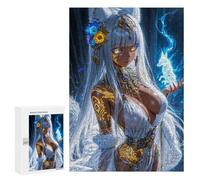 Jigsaw 300 PCS for Adults Art Fox Spirit Jigsaw Puzzle Brain Teaser Game Difficult Hard Deal As Gifts for The Whole Family 300 PCS