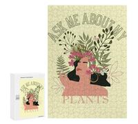 Jigsaw 300 PCS for Adults Ask Me About My Plants Puzzle for Adults Relaxing Games Analysis And Logic Stress Reduction Gifts 300 PCS