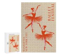 Jigsaw 300 PCS for Adults Ballet Festival in Manhattan, New York Jigsaw Puzzle Brain Teaser Game Difficult Hard Deal As Gifts for The Whole Family 300 PCS