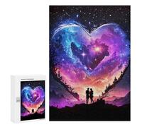 Jigsaw 300 PCS for Adults Bride And Groom Universe Adult Jigsaw Puzzle Fun Games Analysis And Logic Unique Birthday And Gifts 300 PCS