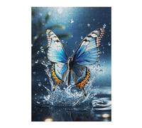 Jigsaw 300 PCS for Adults Butterfly Splash Puzzles for Adults Brain Teaser Game Perfect Decoration Help The Brain Exercise 300 PCS
