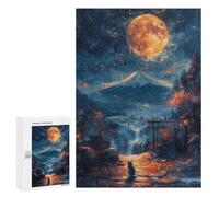 Jigsaw 300 PCS for Adults Cute Cat in Japan Adult Jigsaw Puzzle Fun Games Analysis And Logic Unique Birthday And Gifts 300 PCS