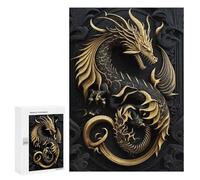 Jigsaw 300 PCS for Adults Emperor Dragon Flame Puzzle for Adults Relaxing Games Analysis And Logic Stress Reduction Gifts 300 PCS