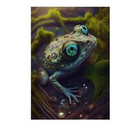 Jigsaw 300 PCS for Adults Enchanted Frog Gaze Puzzles for Adults Brain Teaser Game Perfect Decoration Help The Brain Exercise 300 PCS