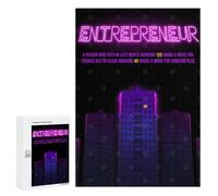 Jigsaw 300 PCS for Adults Entrepreneur Definition Jigsaw Puzzle Brain Teaser Game Difficult Hard Deal As Gifts for The Whole Family 300 PCS