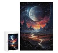 Jigsaw 300 PCS for Adults Epic Mysterious Landscape Adult Jigsaw Puzzle Fun Games Analysis And Logic Unique Birthday And Gifts 300 PCS