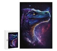 Jigsaw 300 PCS for Adults Galactic Dinosaur Head Jigsaw Puzzle Brain Teaser Game Difficult Hard Deal As Gifts for The Whole Family 300 PCS