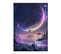 Jigsaw 300 PCS for Adults Galactic Purple Nature Puzzles for Adults Brain Teaser Game Perfect Decoration Help The Brain Exercise 300 PCS